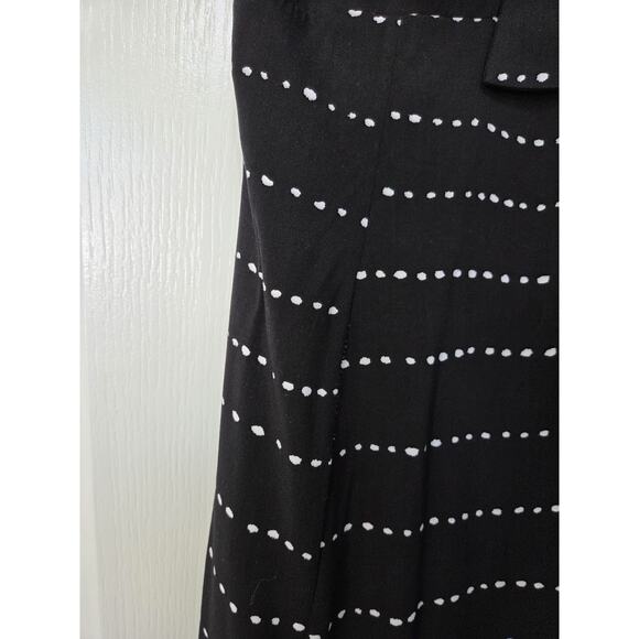 ViX Paula Hermanny New Black White Dot Bow Ruffle Tiered Hem Maxi Dress, Size XS - Picture 6 of 14